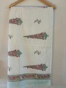 100% <b>Luxury</b> Cotton Waffle Bath <b>Towel</b> Sets High Quality Block Printed Golf Motif Super Soft High GSM Quick-Dry <b>Towels</b> Compressed - Product Image 5