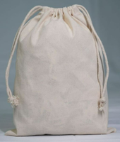Vente en gros de rangement promotionnel écologique pour la poussière pochette à savon cadeau imprimée de logo personnalisé sac à cordon en toile de coton pour bougie en lin