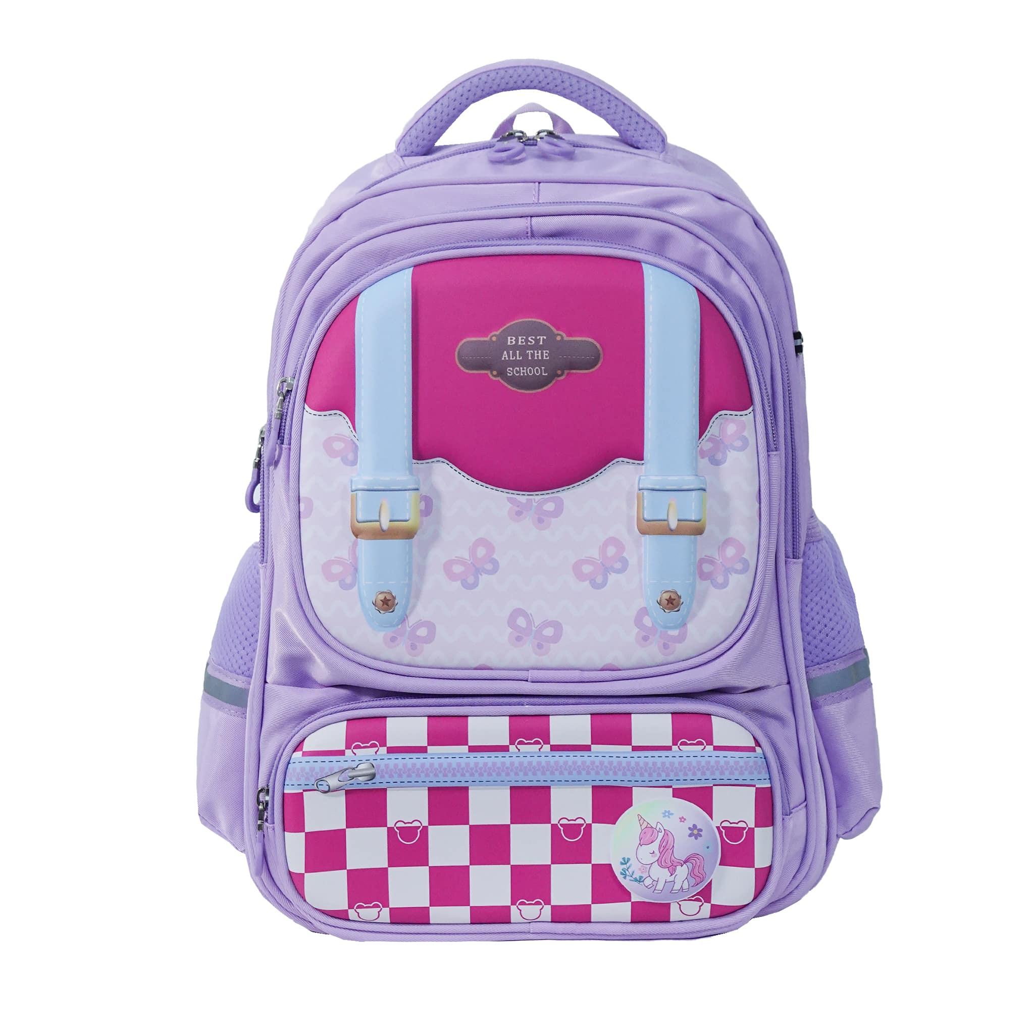 pink, dark blue, purple