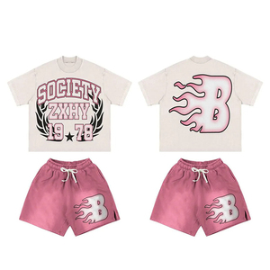 Customize <b>Design</b> <b>Shorts</b> <b>Set</b> for <b>Men</b> High Quality 3D Printed <b>Shorts</b> <b>Shirt</b> <b>Set</b> 100% Organic Cotton Summer <b>T</b>-<b>Shirt</b> <b>Sets</b> - Product Image 1