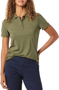 Camiseta de Manga Corta para Mujer, Estilo Clásico Informal, Tejido de Algodón Peinado de 220G, Antiarrugas, Transpirable, con Abertura Lateral, No se Encoge - Product Image 5