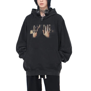 Sweats à capuche personnalisés pour hommes et femmes, polaire, pull-over, hiver, chaud, streetwear, style décontracté, manches longues, broderie de haute qualité, impression - Product Image 2