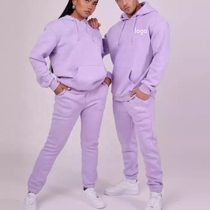 Jersey de calidad superior, sudadera lisa y pantalones de chándal, chándal Unisex, chándal 100% de algodón con logotipo personalizado para hombres y mujeres - Product Image 5