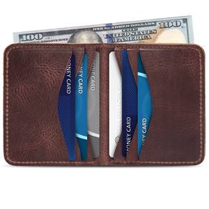 HPremium Handmade Genuine Leather <b>Card</b> <b>Holder</b> Slim Wallet With Burnished Edges Stylish Organizer For <b>Travel</b> HLC-0178 - Product Image 4