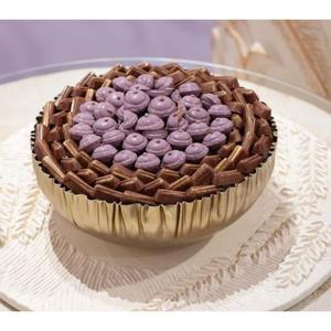 Leaf Designer Stand Bol à Chocolat Rond Vaisselle Moderne Bol de Service à Chocolat Pour La Maison Hôtel Plateaux de Serveur de Chocolat - Product Image 4