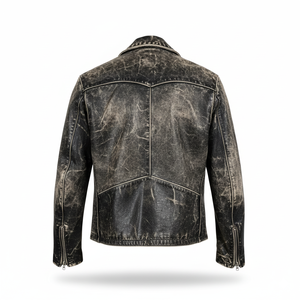 เสื้อแจ็กเก็ตบอมเบอร์เข้ารูปแบบวินเทจผ้านิ่มสไตล์นักขี่จักรยานโลโก้ด้านหน้าสำหรับผู้ชายบริการ RTS - Product Image 3