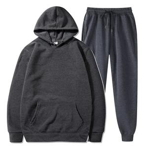 Sudaderas con capucha de cintura alta de pana básica, conjunto de pantalones de chándal para hombre, conjunto de chándal al por mayor, ropa deportiva, conjunto Unisex - Product Image 3