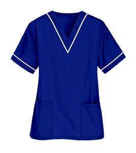 Blouse de laboratoire blanche professionnelle soins infirmiers gommages costume femmes uniformes hospitaliers extensibles finition argentée gommage médical antibactérien - Product Image 3