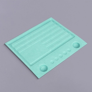 Nhà Máy Bán Hàng Trực Tiếp Bạc Hà Màu Xanh Lá Cây Điện Tử Lót Bền Vững Đúc Bột Giấy Sản Phẩm Điện Tử Chèn Khay - Product Image 2