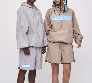 Ensemble de survêtement de sport d'extérieur à séchage rapide, coupe-vent, léger, fin, protection solaire, logo personnalisé pour homme - Product Image 2