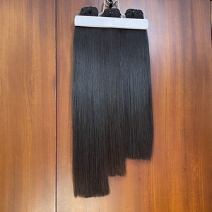 Extensiones de Cabello Humano Liso de Color Más Vendidas – Puntas Gruesas y Voluminosas, Extensiones de Cabello Virgen Directo de Fábrica, Sin Caída - Product Image 2