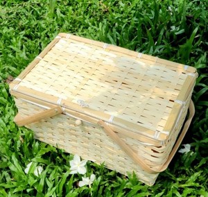 Uniq-cesta colorida de bambú para Picnic, bolsa de bambú de fábrica de Vietnam, precio barato - Product Image 4