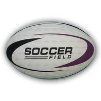 Pelota de rugby personalizada de calidad premium cosida a mano con agarre de larga duración y súper vejiga para uso profesional