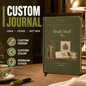 Diario de Lectura Personalizado LABON, Cuaderno de Tapa Dura con Cubierta Botánica Bordada, Notas, Frases Favoritas, Páginas de Reflexión - Product Image 2