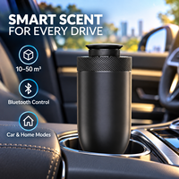 Diffuseur de parfum pour voiture Type-C 5V avec une capacité de 20 ml, une couverture de 10 à 50 m3 et trois niveaux d'intensité de parfum réglables pour les petites pièces