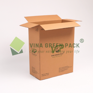 Embalaje de envío Cajas de precio competitivo con impresión de logotipo Material de papel de cartón Proveedor de Vietnam Paquete verde de Vina - Product Image 1