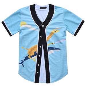Camiseta de béisbol personalizada, de manga corta, barata - Product Image 1