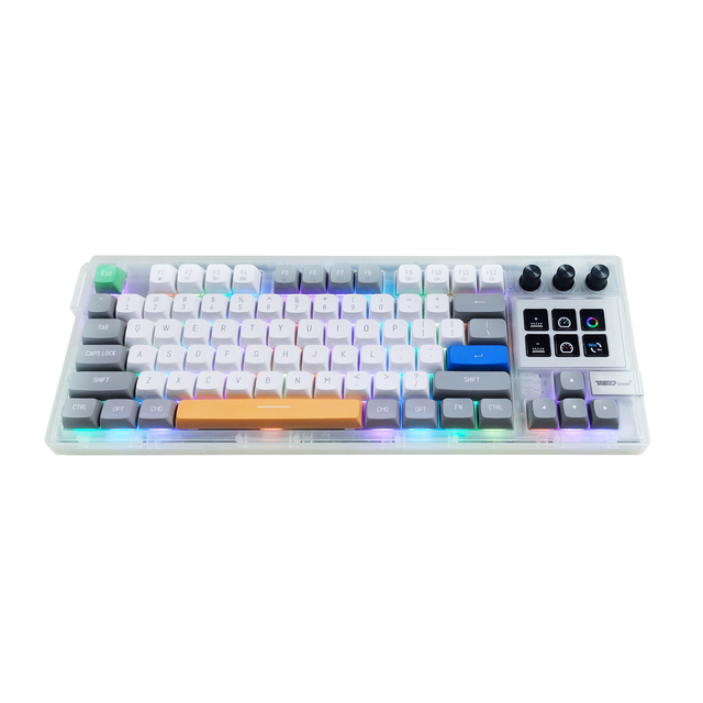 MiraBox K1Pro Transp Translucent LCD Key Mechanical Macro Keyboard OEM Factory Direct Supply for Distributors
