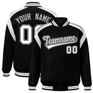 Veste universitaire confortable et personnalisable pour hommes de l'usine directe haute qualité hiver Baseball décontracté fermeture éclair Logo personnalisé lettre - Product Image 4