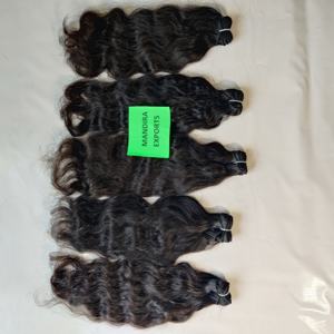 Extensiones de cabello Remy ondulado al agua de 28 pulgadas al mejor precio, hermoso cabello humano indio crudo que teje cabello humano - Product Image 6