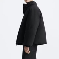 Blouson matelassé léger pour homme en polyester respirant avec col montant, idéal pour l'hiver et les activités de plein air, chaud et élégant