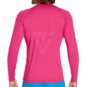 Chemise de compression respirante à séchage rapide pour homme, personnalisée, à manches longues et motif uni, avec logo personnalisé, en spandex/polyester - Product Image 2