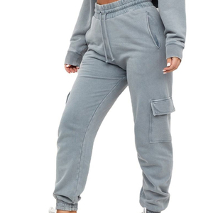 Vente chaude pantalons pour femmes pantalons de qualité supérieure coton Polyester élastique décoration Street Wear Style pantalons pour femmes - Product Image 5