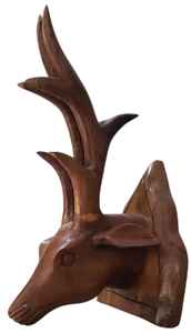 Proveedor mayorista Animal de madera Conejito de Pascua Fabricante Habitación o Decoración de mesa Ciervo lindo Hecho de madera - Product Image 4