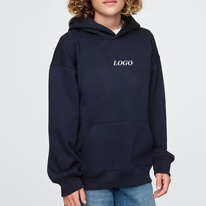 Conception de logo personnalisée, prix bas, sweat-shirt tendance pour garçons, couleur unie, avec capuche respirante et confortable, logo pour commande en gros, prix bas - Product Image 1