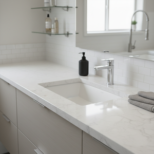 OEM 2025 nuevo pulido a mano Calacatta gris venas losas de piedra de cuarzo Artificial moderno respetuoso con el medio ambiente uso de almacén - Product Image 5