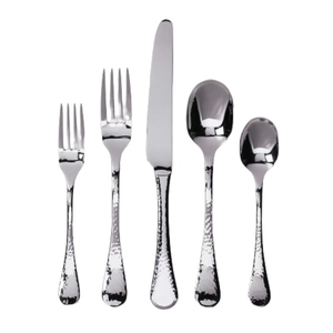 Vente chaude Vintage En Relief Style Nickle Plaqué Couverts En Métal Couverts Ensemble pour Hôtel Maison Ustensiles De Cuisine Dîner Restauration Utilisation - Product Image 2