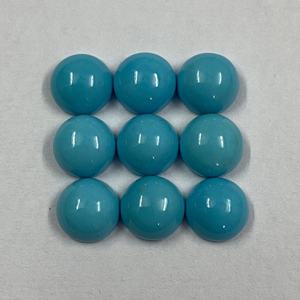 2mm 4mm 6mm 8mm 10mm Natural Sleeping Beauty turquesa redondo plano cabujón personalizado piedras preciosas sueltas para accesorios de fabricación de joyas - Product Image 3