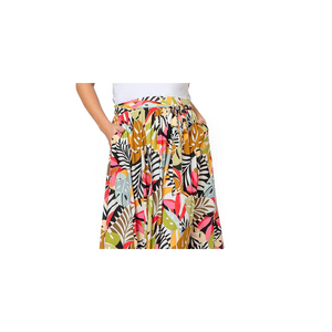 Gonna a Fascia Mindy da Donna Leota, Comoda con Vita Elastica, Nera Taglia 3X, in Chiffon e Spandex con Decorazioni in Paillettes e Ricami - Product Image 3