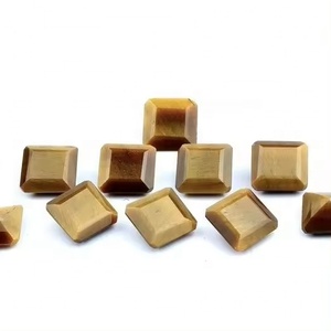 Oeil de tigre naturel 4mm facetté carré coupe véritable pierre précieuse semi-précieuse en vrac boutique en ligne maintenant au prix d'usine de gros à partir de dans - Product Image 1