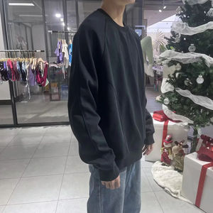 Sweat-shirts surdimensionnés pour hommes OEM, poids lourd, 350 g, tissu en molleton français de haute qualité, impression vierge, 100 % coton, surdimensionnés - Product Image 6