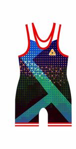 Sublimation de logo personnalisé Vêtements de sport imprimés Haltérophilie Combinaison de lutte pour jeunes - Product Image 2