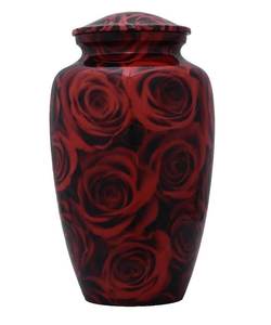 Urnas Metálicas con Acabado de Mármol Marrón para Cenizas, Urnas Metálicas Clásicas para Recuerdos Conmemorativos, para Exhibición en el Hogar - Product Image 4
