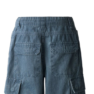 Pantalon cargo en jean élégant pour garçons, vêtement décontracté raffiné, tissu léger mais résistant, finition intérieure douce, matière extensible flexible - Product Image 6