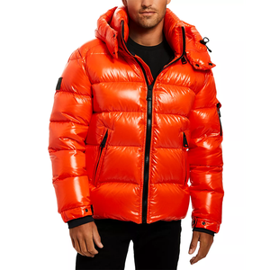 Chaqueta acolchada para hombre con estampado OEM personalizado de alta calidad, impermeable, informal, de algodón para invierno, con bolsillos con logotipo personalizado, servicio OEM - Product Image 6