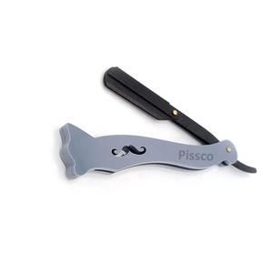 Navaja de peluquero para cortar y entresacar el cabello, soporte para cuchillos de salón de belleza, navaja de afeitar de filo recto para barbería, marca privada de barbería - Product Image 1