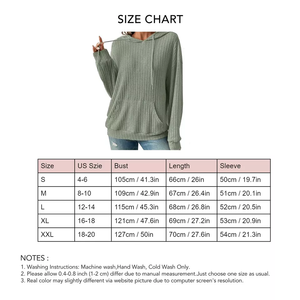 Sudaderas de punto de gran tamaño para mujer con capucha, estilo de calle, Sudadera con capucha Vintage ligera, venta al por mayor - Product Image 6