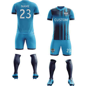 Wholesale Custom All Color Football Jerseys White <b>Men</b> Club Soccer Uniforms Team Soccer Wear Kit Uniform Set Unisex Adults 100% - Product Image 5