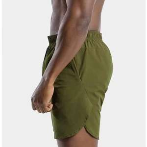 Shorts Bermuda en Coton Teint en Pièce Imprimé Léopard Anti-Plis Respirant de 5 Pouces pour Hommes, Tricoté, Style Urbain, Impression Personnalisée - Product Image 2