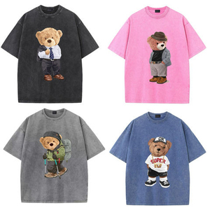 Hip Hop avec logo personnalisé OEM Vente en gros été pour hommes en jersey de coton ample à manches courtes T-shirts vierges unis et décontractés pour hommes - Product Image 2
