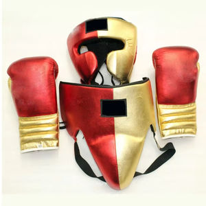 Ensemble de boxe en cuir véritable de qualité supérieure, ensembles de sparring de boxe personnalisés, kit de sparring de boxe en cuir professionnel - Product Image 6