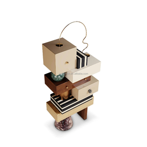 Meuble de rangement modulaire <span class=keywords><strong>moderne</strong></span> avec design géométrique, table d'appoint artistique pour le salon ou la <span class=keywords><strong>galerie</strong></span> - Product Image 5