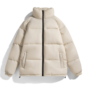 Veste à bulles d'hiver de haute qualité pour hommes taille XL coupe-vent à capuche col montant respirant mince toile enduite impression de logo personnalisé - Product Image 1