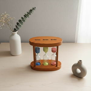 Reloj de Arena de Vidrio de Buena Calidad 8100311, 15 ml, Portátil, Duradero, Diseño Nórdico, Seguro y Suave para Oficina/Hogar, Momentos Críticos - Product Image 3