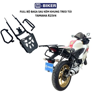 R15 V4 Rear Luggage Rack <b>with</b> Tail Bag <b>Mount</b> Side <b>Frame</b> Attachment for Hanging Bags - Product Image 2