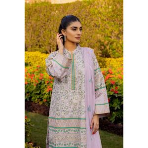 ชุดสูทผ้าลูกฟูกพิมพ์ลาย 3 ชิ้นสำหรับผู้หญิง ตกแต่งกระดุม สไตล์ทางการ - Product Image 2